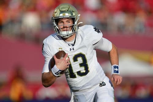 Indiana vs. Notre Dame Predictions, Odds, and a Riley Leonard Rushing Prop