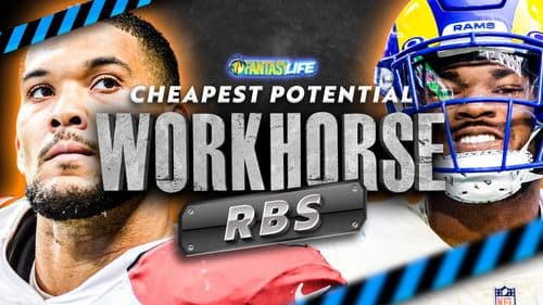 2023 Fantasy Draft Strategy. Cheapest Potential Workhorse RBs.