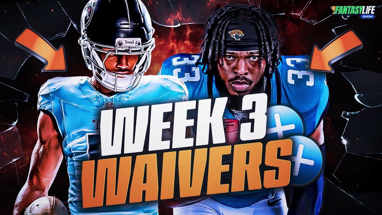 Week 3 Add/Drops for Fantasy Football 