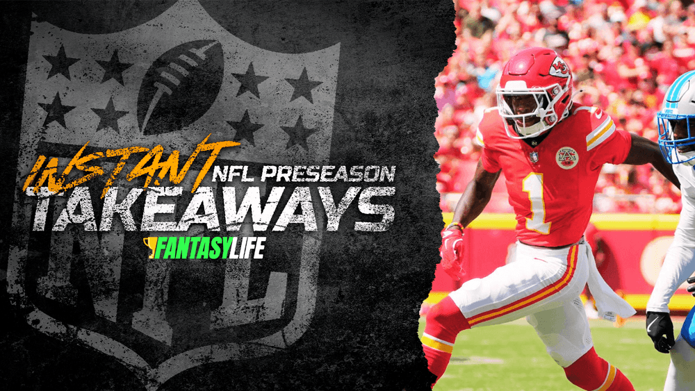 Preseason Week 2 Instant Recap: Utilization and Usage Takeaways for Fantasy Football
